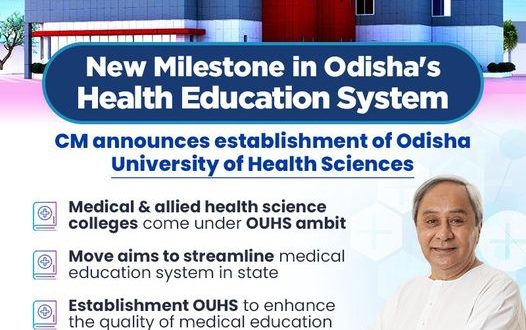 Government Of Odisha Has Notified The New Odisha University Of Health 